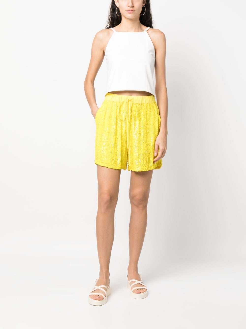 Parosh Shorts Yellow