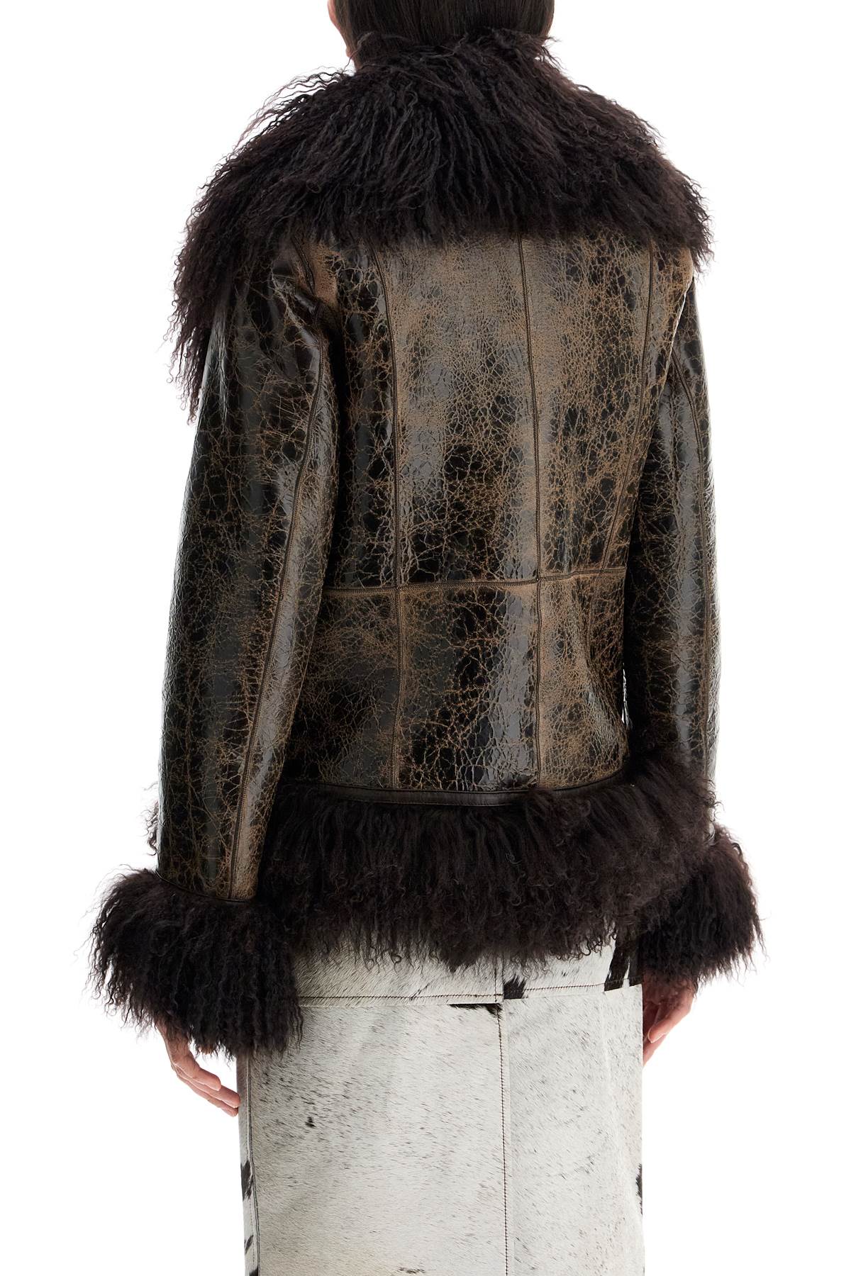 Saks Potts shearling bon jacket for