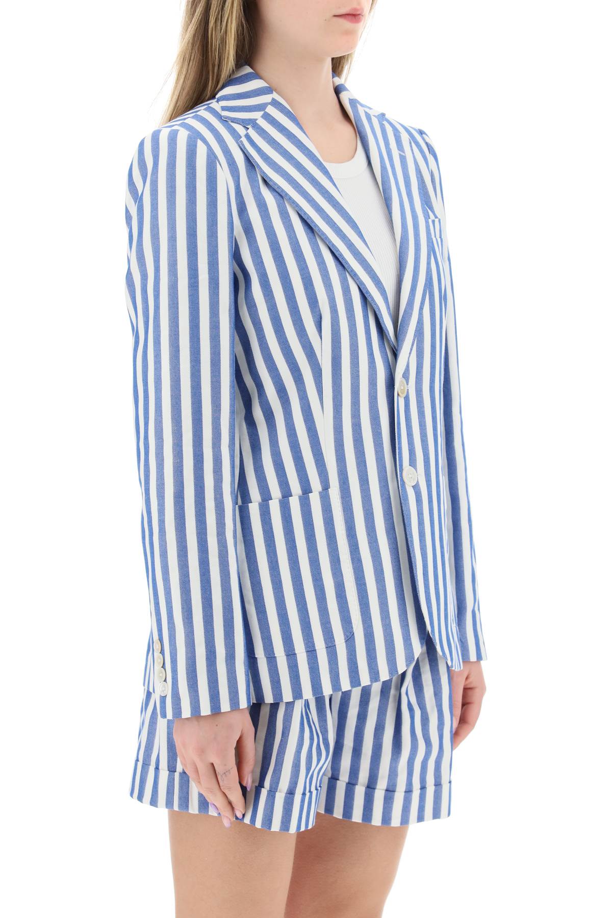 Polo Ralph Lauren Striped Blazer   White