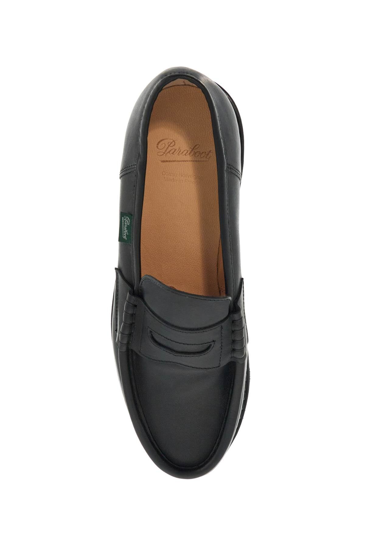 Paraboot leather reims penny loafers