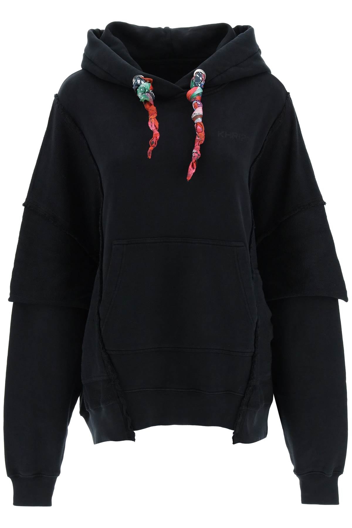 Khrisjoy Oversized Hooded Sweatshirt   Black