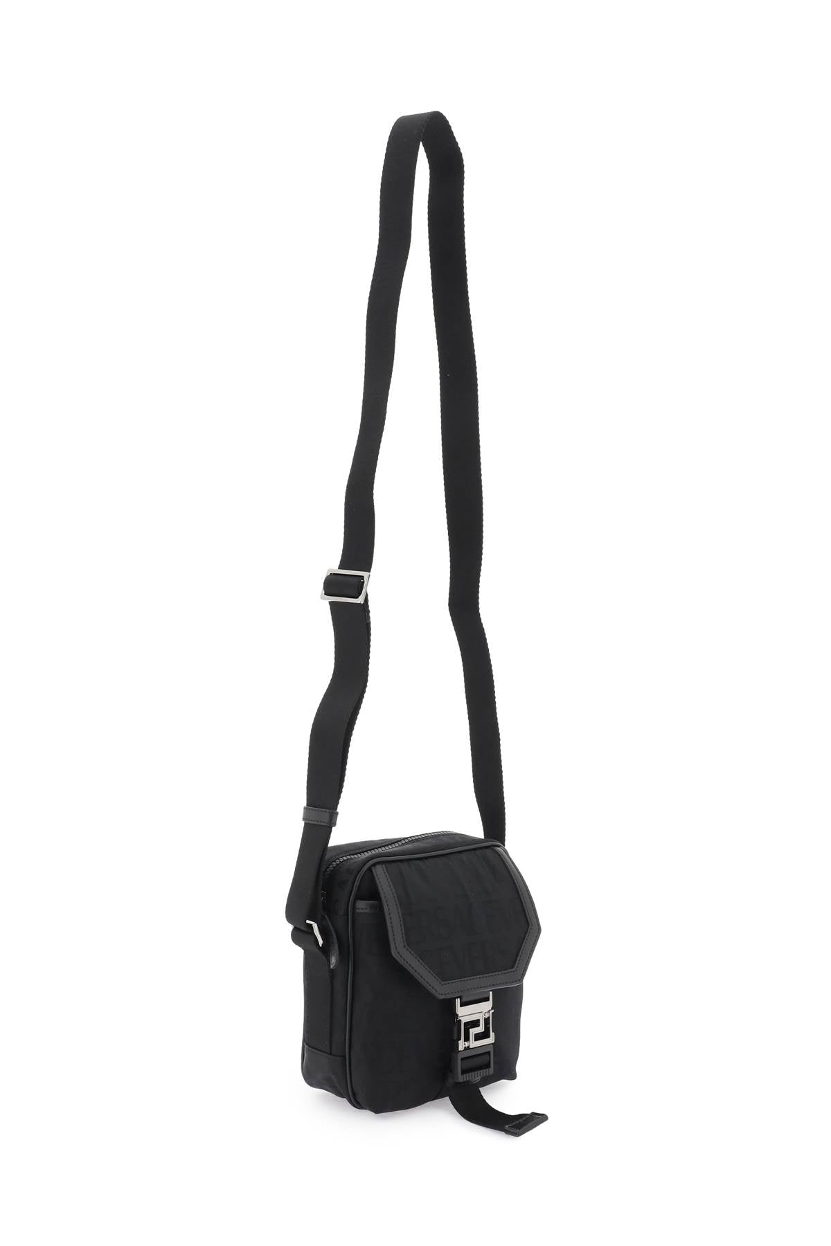 versace allover 'neo nylon' crossbody bag