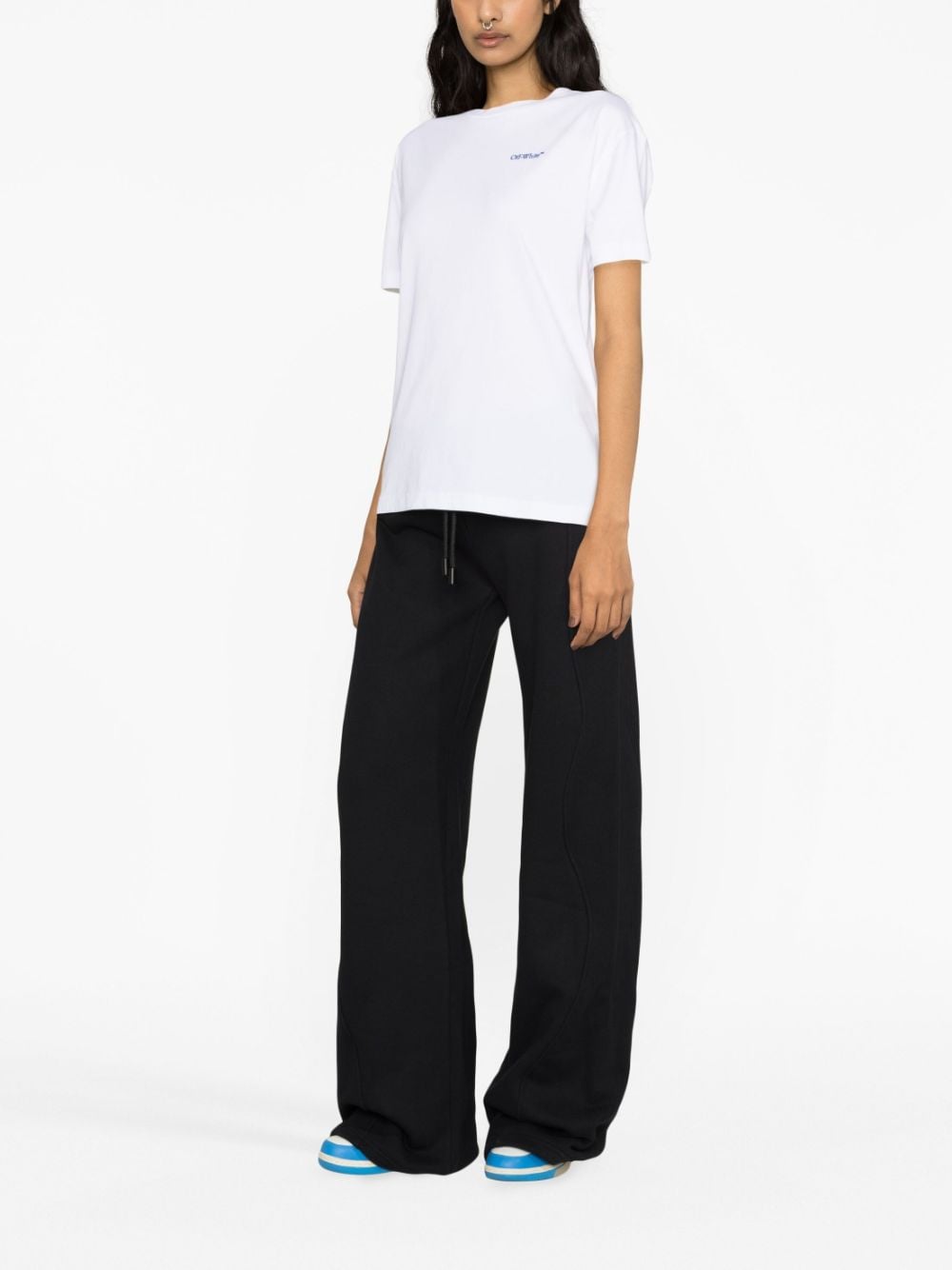 Off White Trousers Black