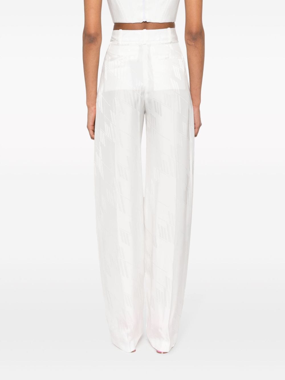 The Attico Trousers White