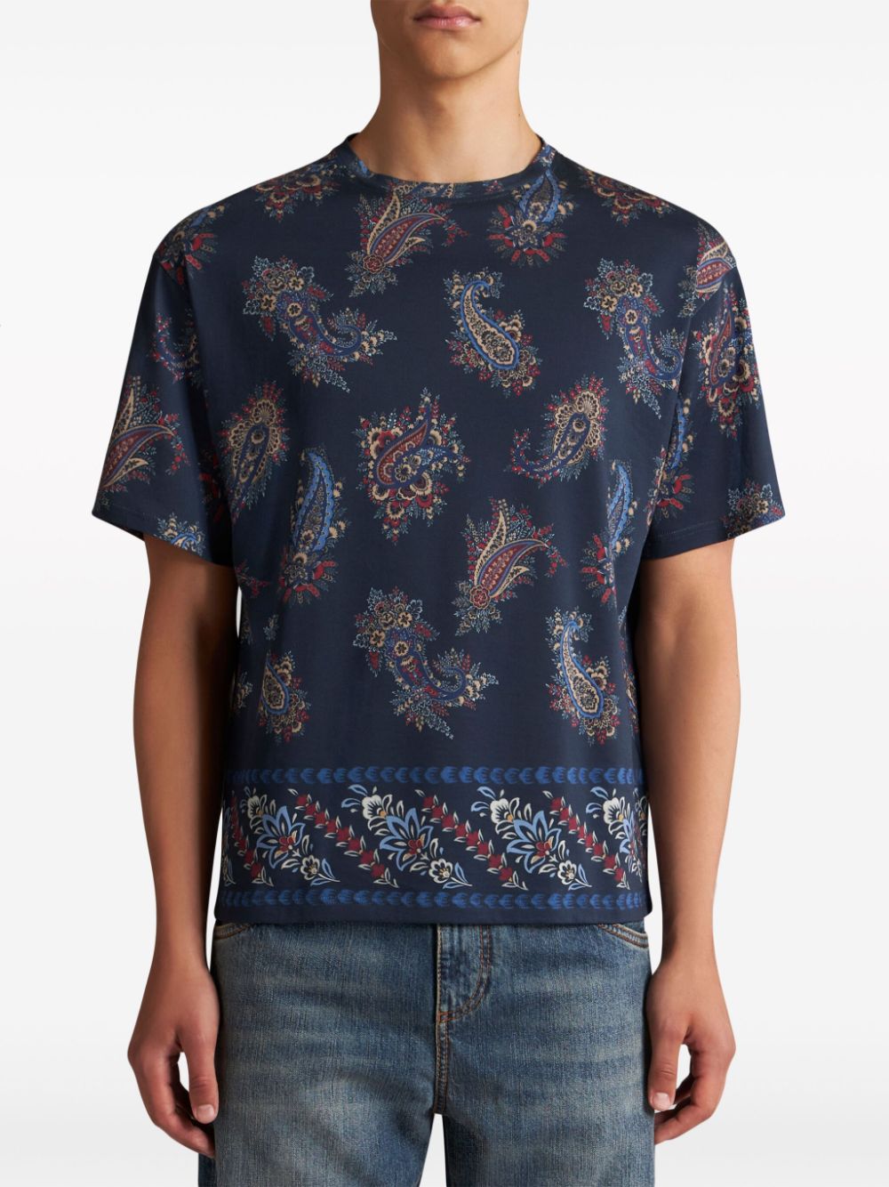 Etro T-shirts and Polos Blue