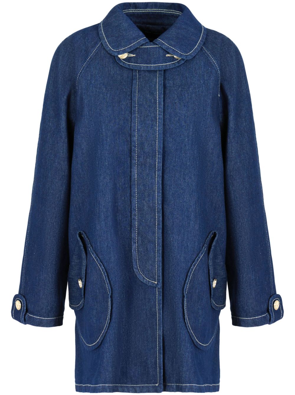 Emporio Armani Coats Blue