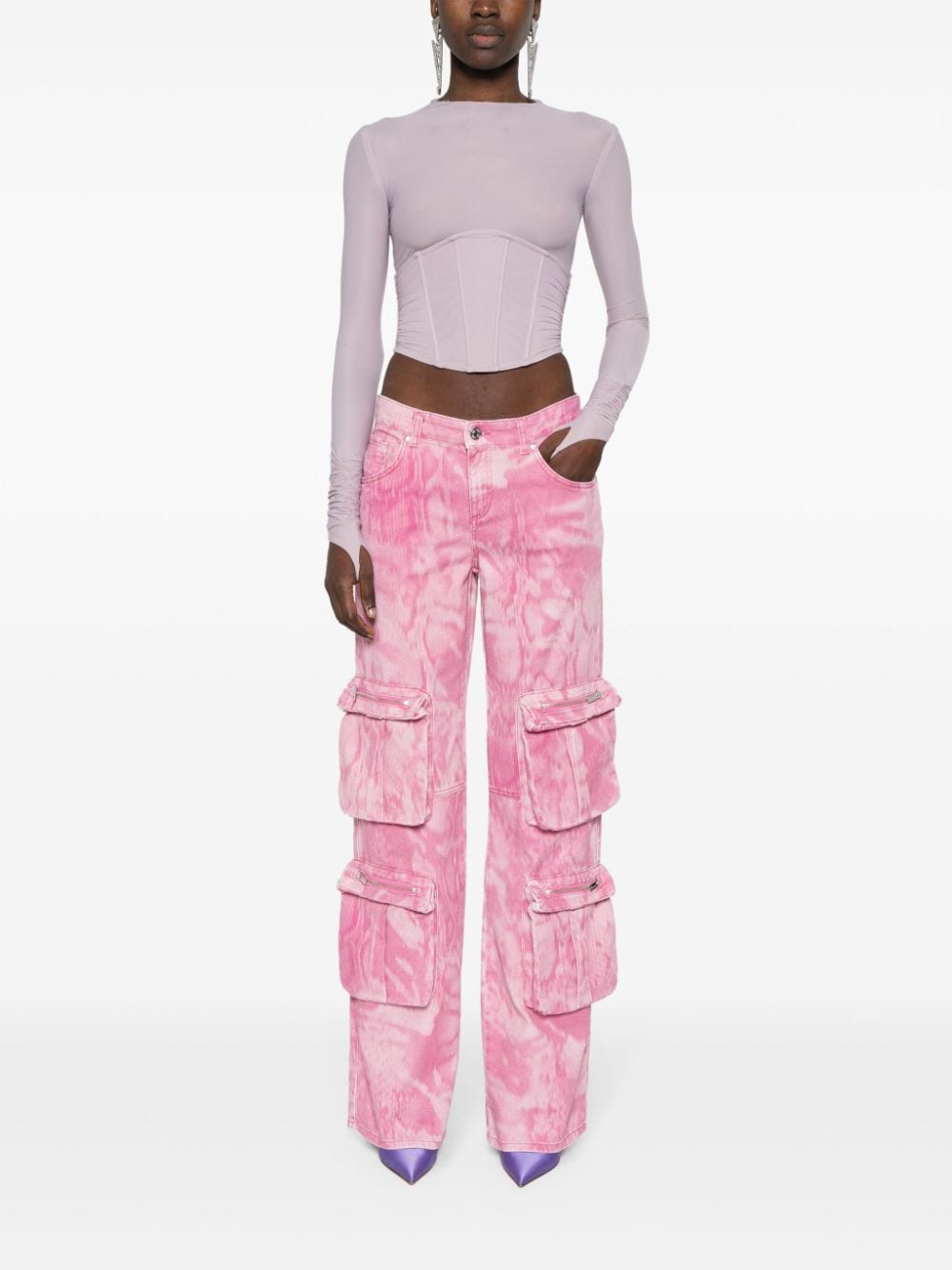 Blumarine Trousers Pink