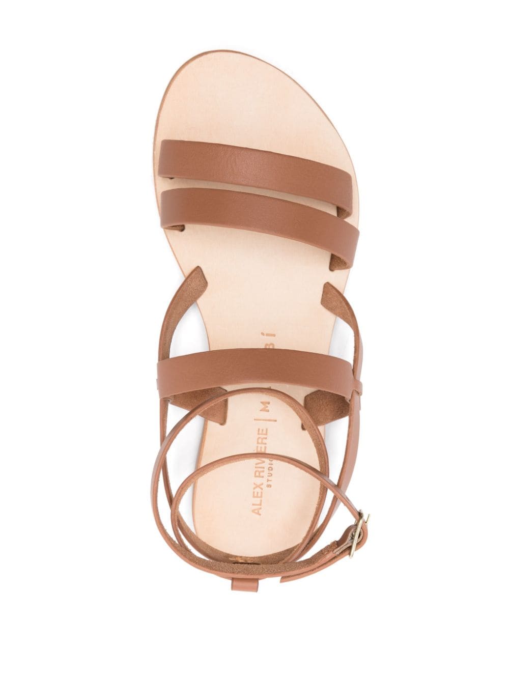 MANEBI Sandals Leather Brown