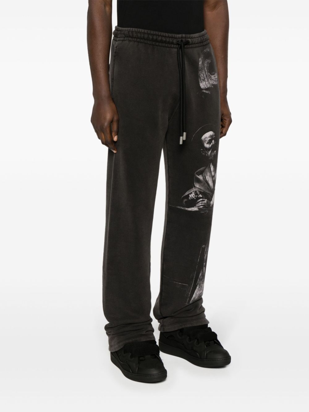 Off White Trousers Black