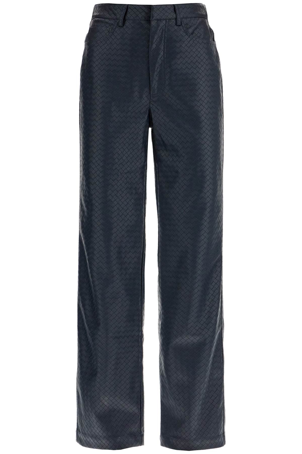 Rotate straight leg pants with woven pattern design