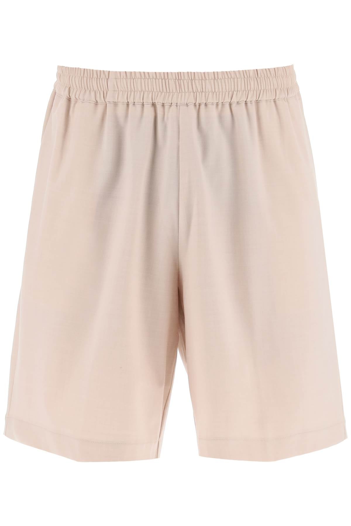 Bonsai Stretch Wool Shorts   Beige