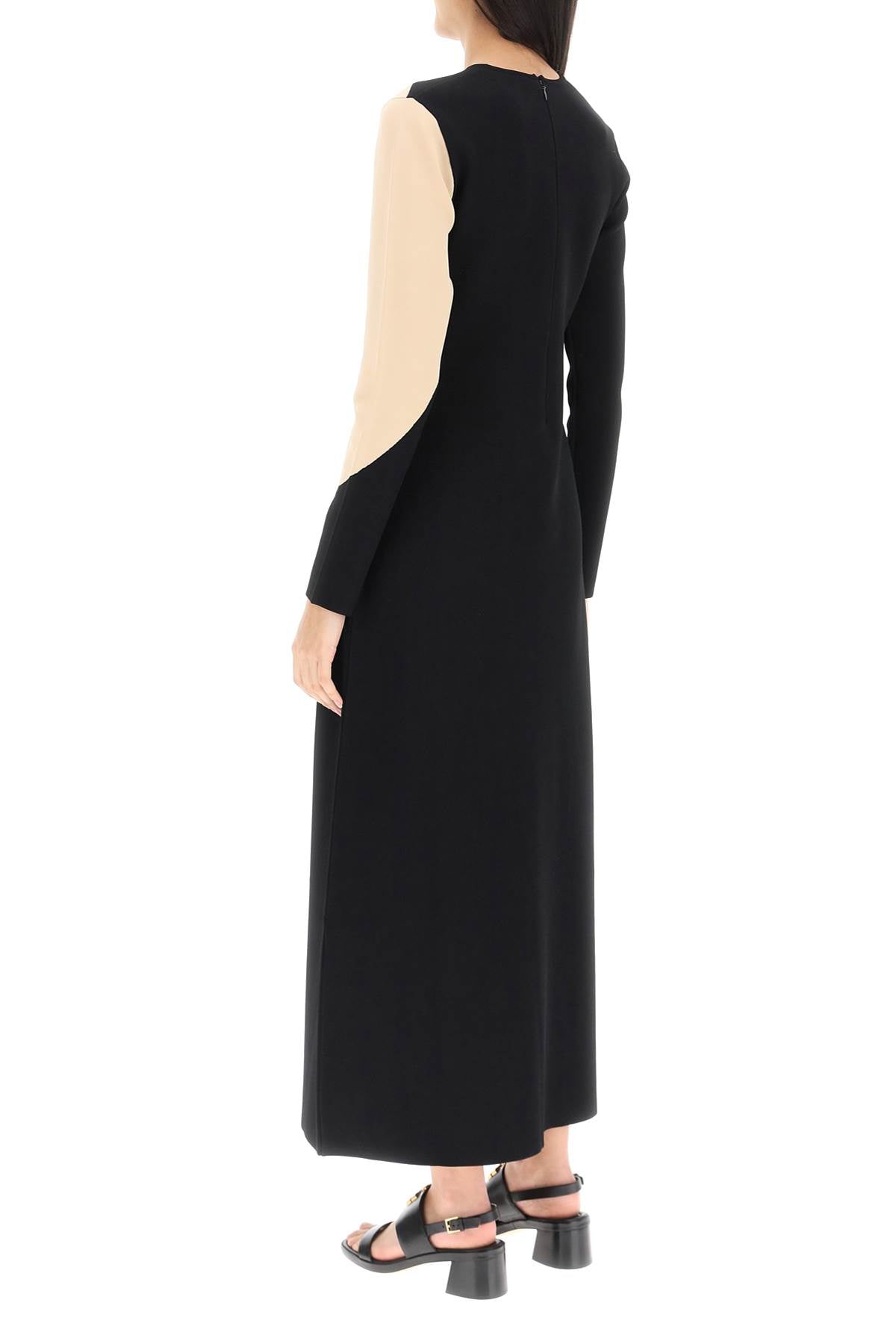 Tory Burch Color Block Knit Dress   Black