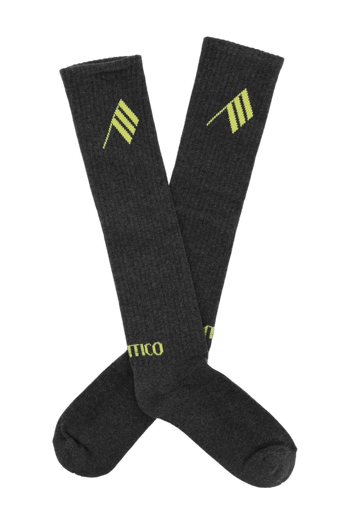 The Attico Logo Short Sports Socks   Grey