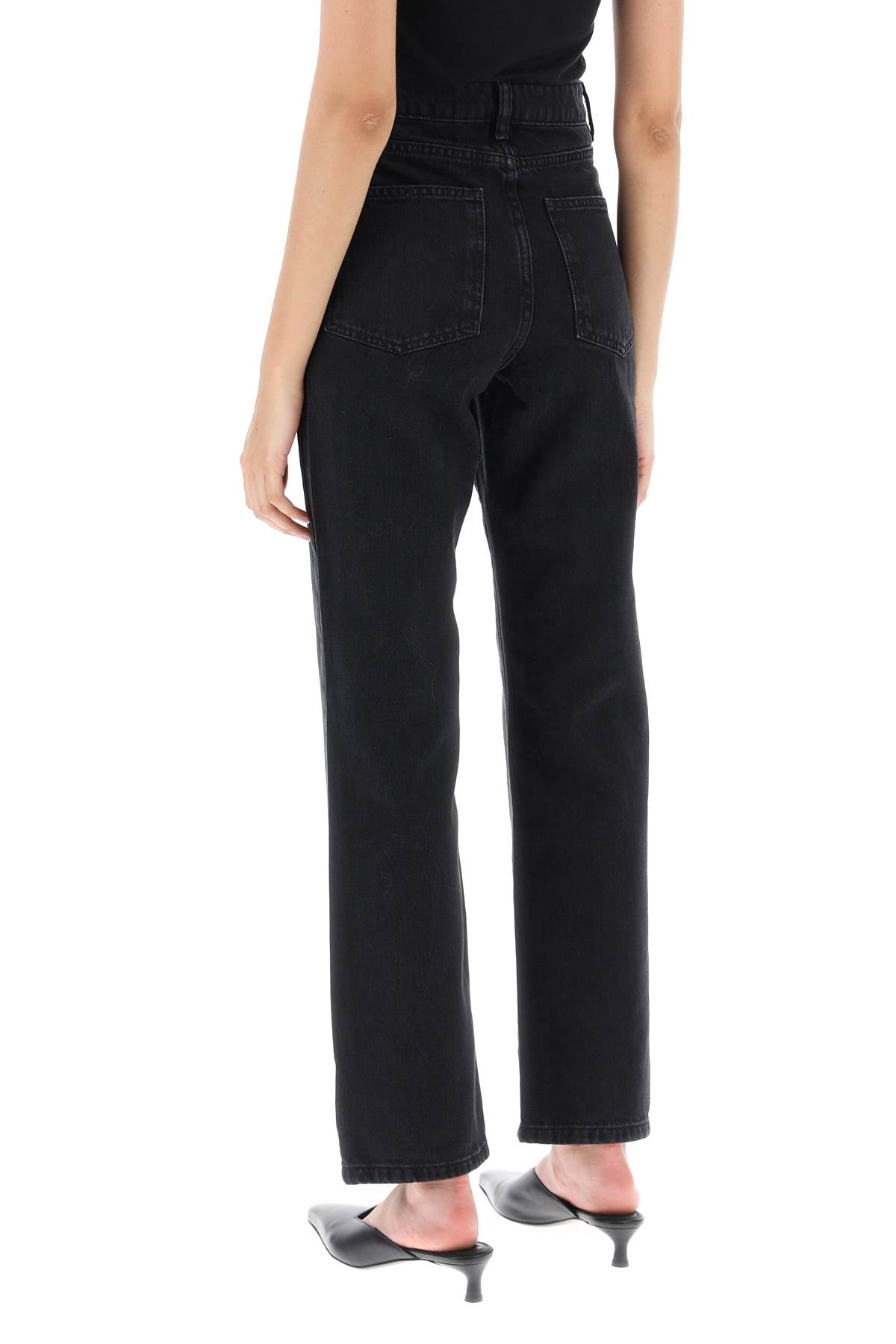 By Malene Birger Milium Jeans In Organic Denim   Black