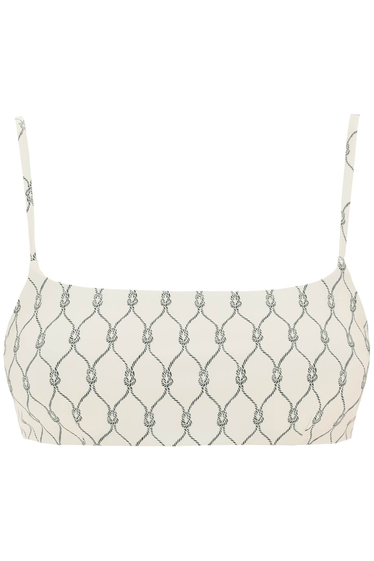 Tory Burch printed bikini top for