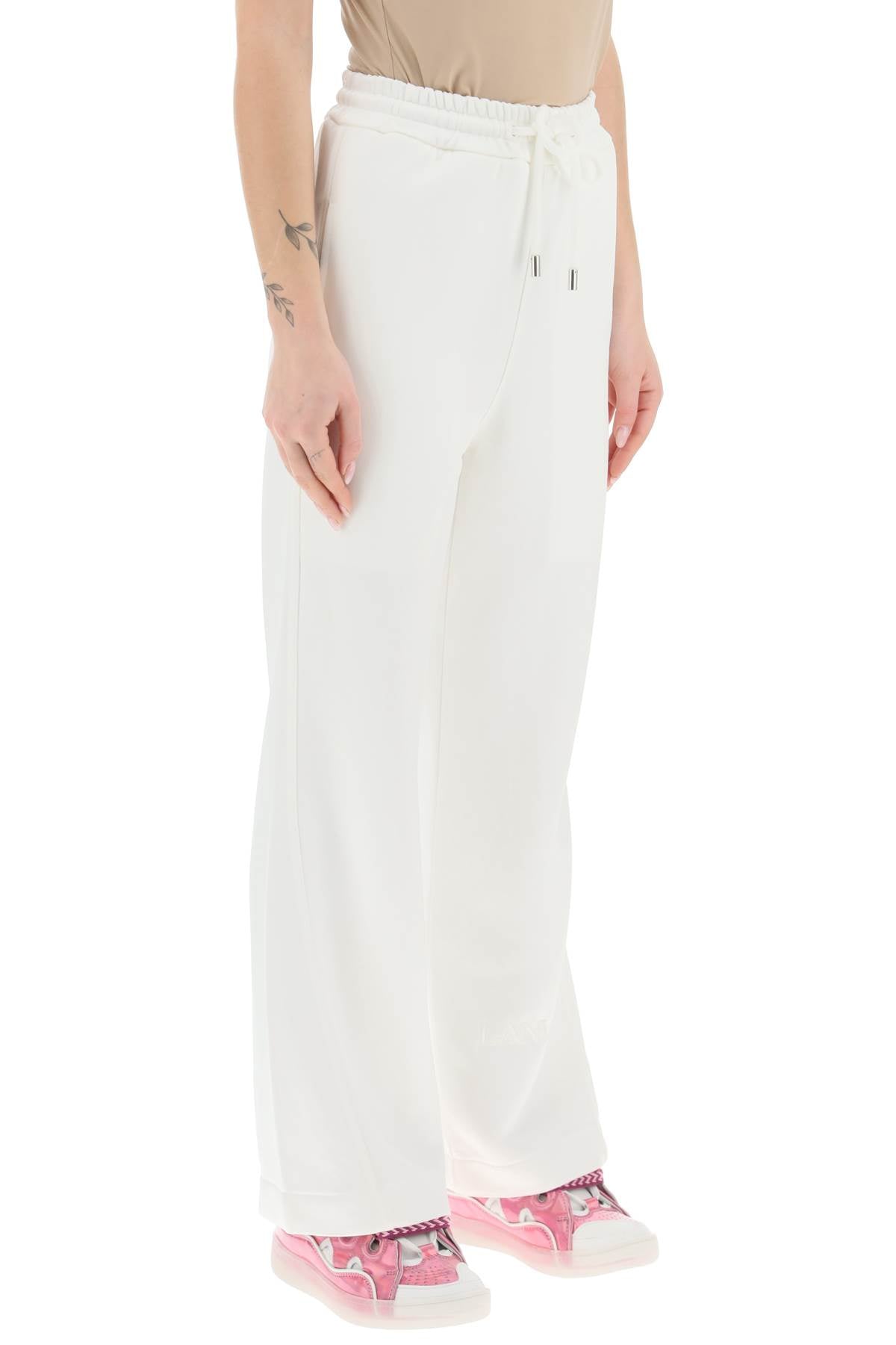 Lanvin Viscose Jogger Pants   White