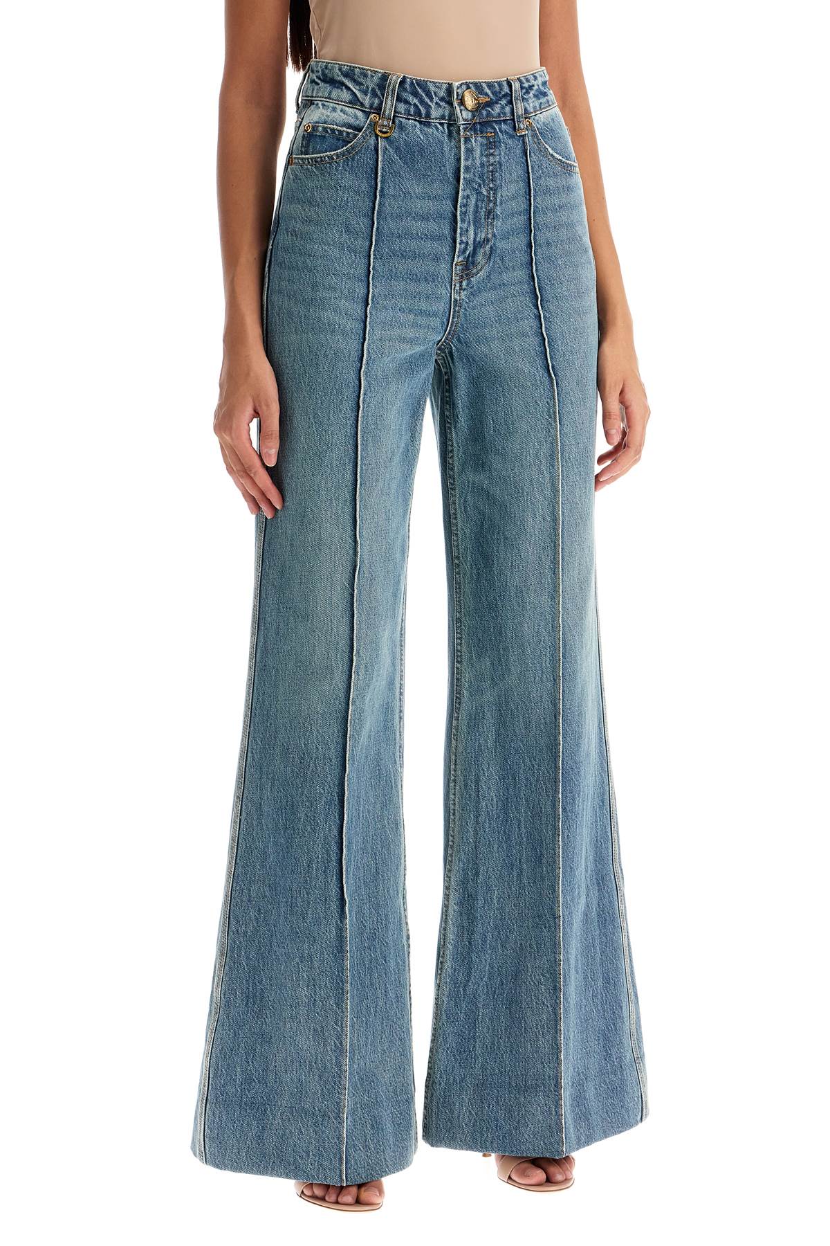 Zimmermann wide leg jeans illustration design product