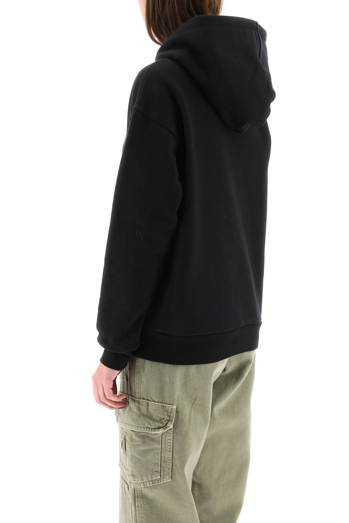 Alessandra Rich 'Rich &Amp, Wild' Hoodie   Black