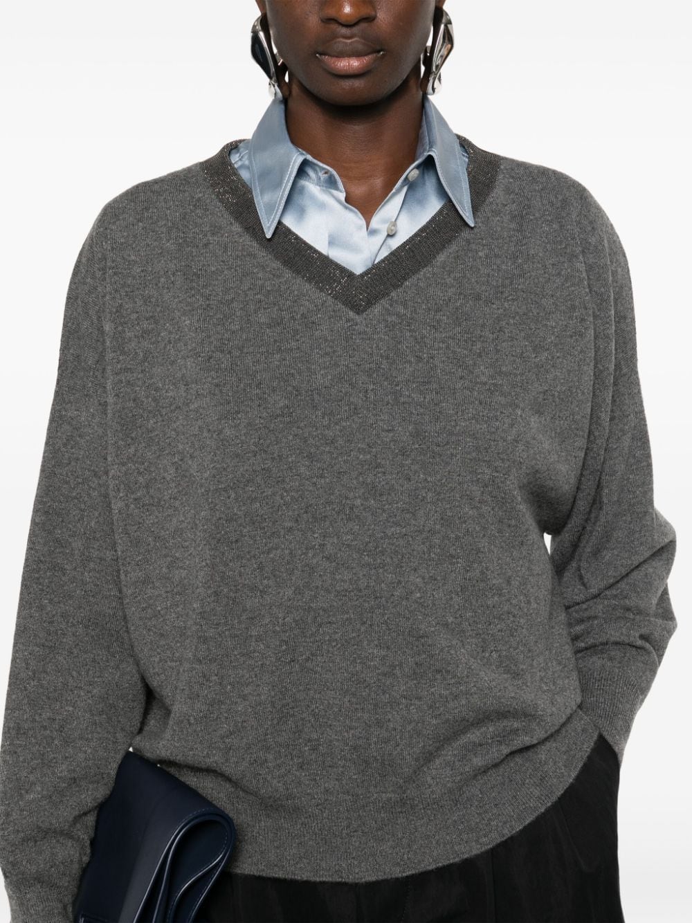 Brunello Cucinelli Sweaters Grey