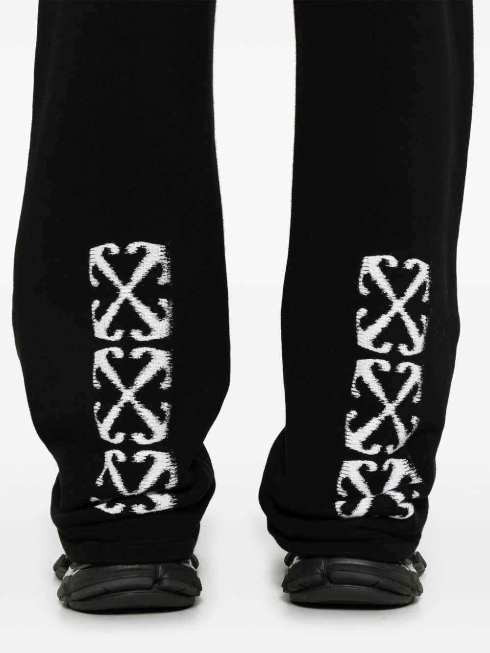 Off White Trousers Black