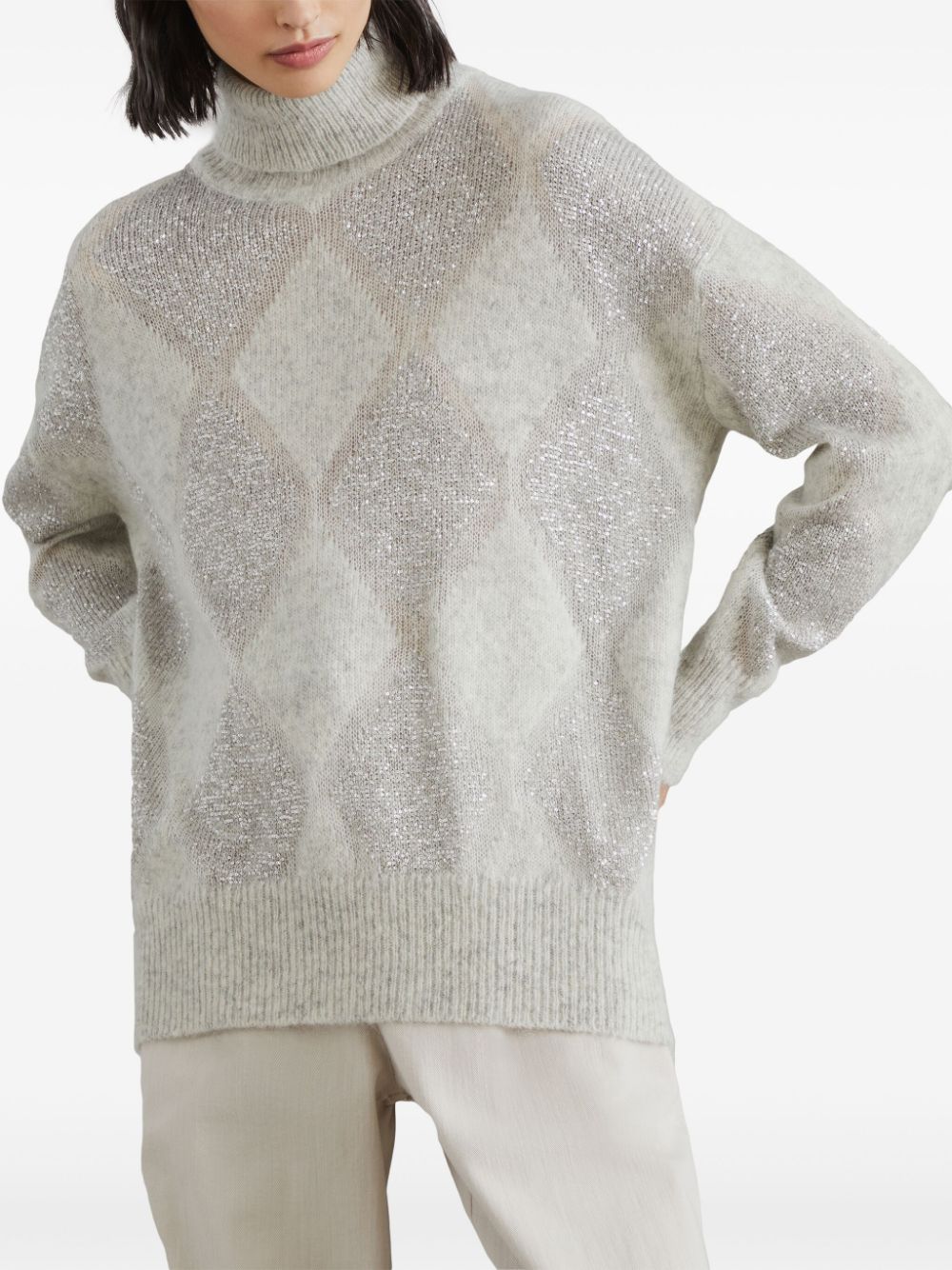 Brunello Cucinelli Sweaters Grey