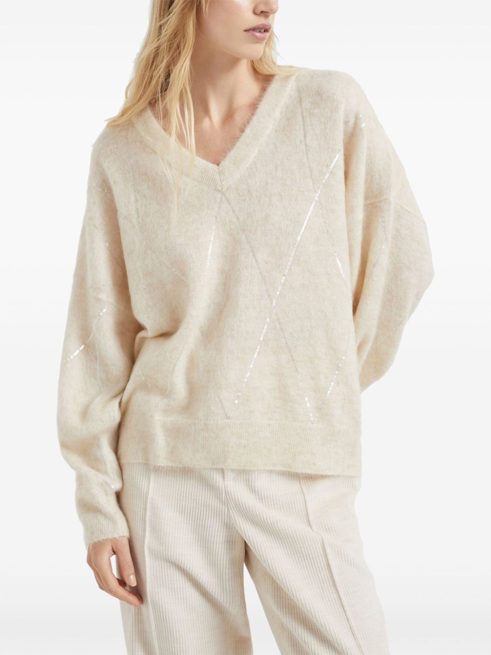 Brunello Cucinelli Sweaters White