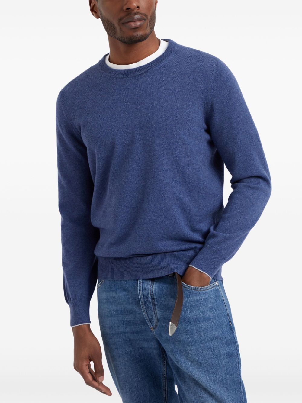 Brunello Cucinelli Sweaters Clear Blue