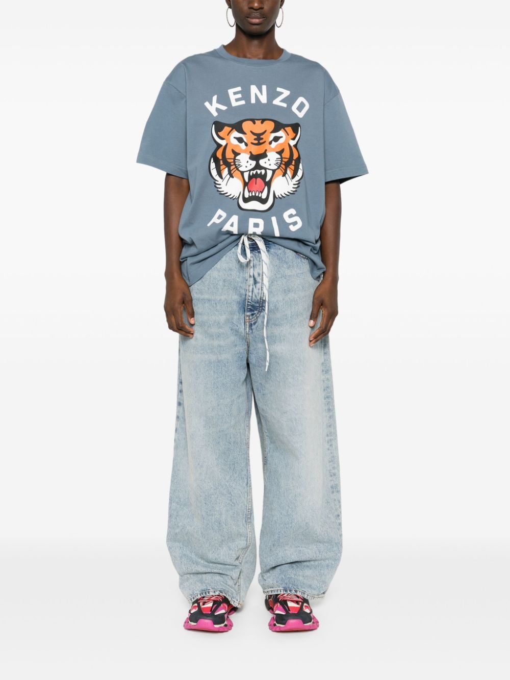 Kenzo T-shirts and Polos Clear Blue