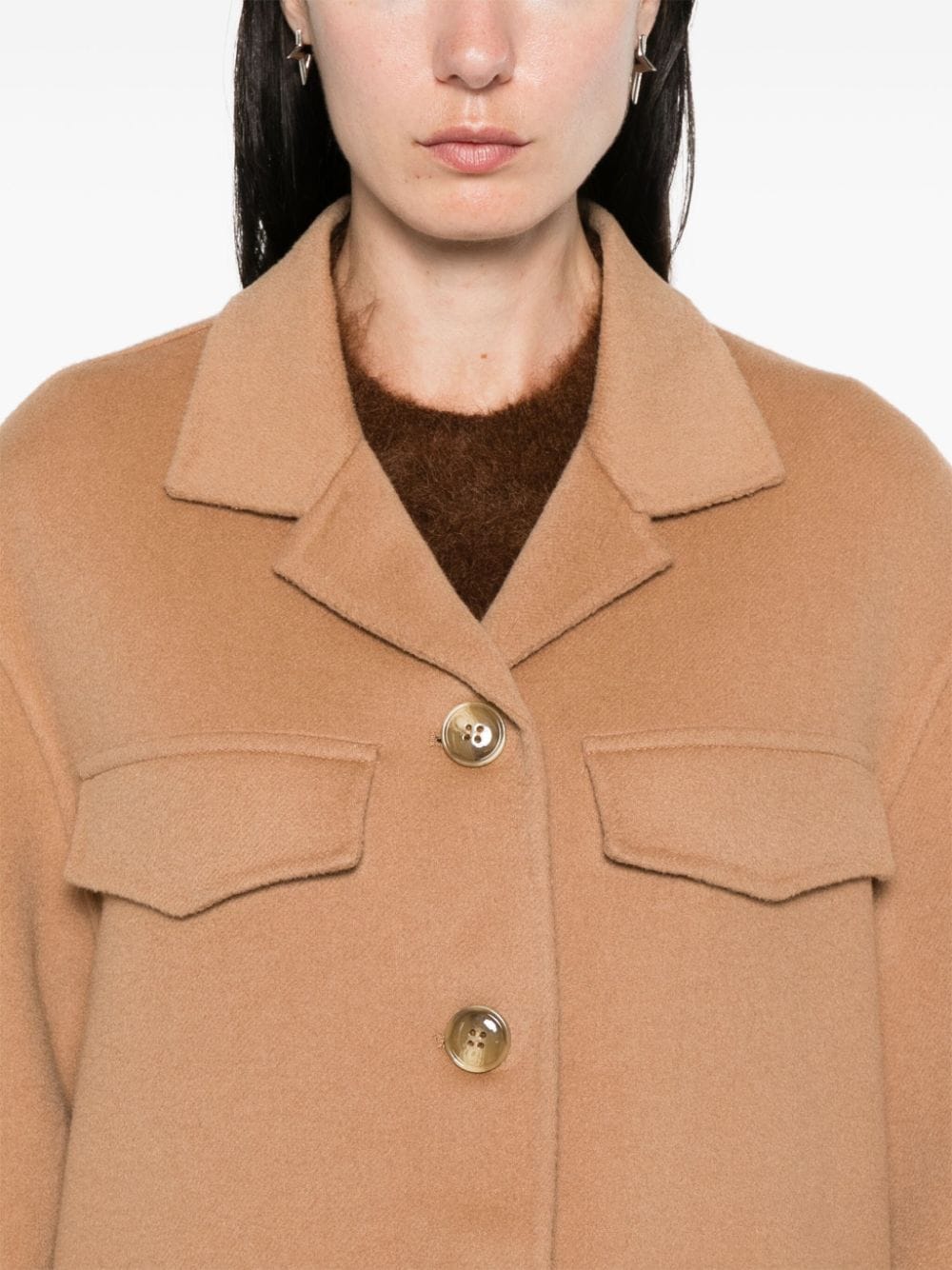 Semicouture Coats Beige