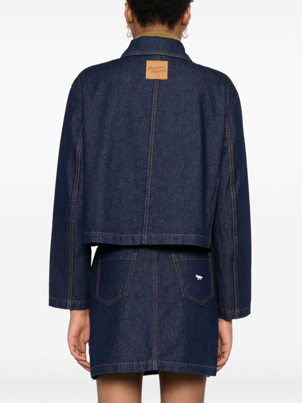 MAISON KITSUNE' Coats Blue