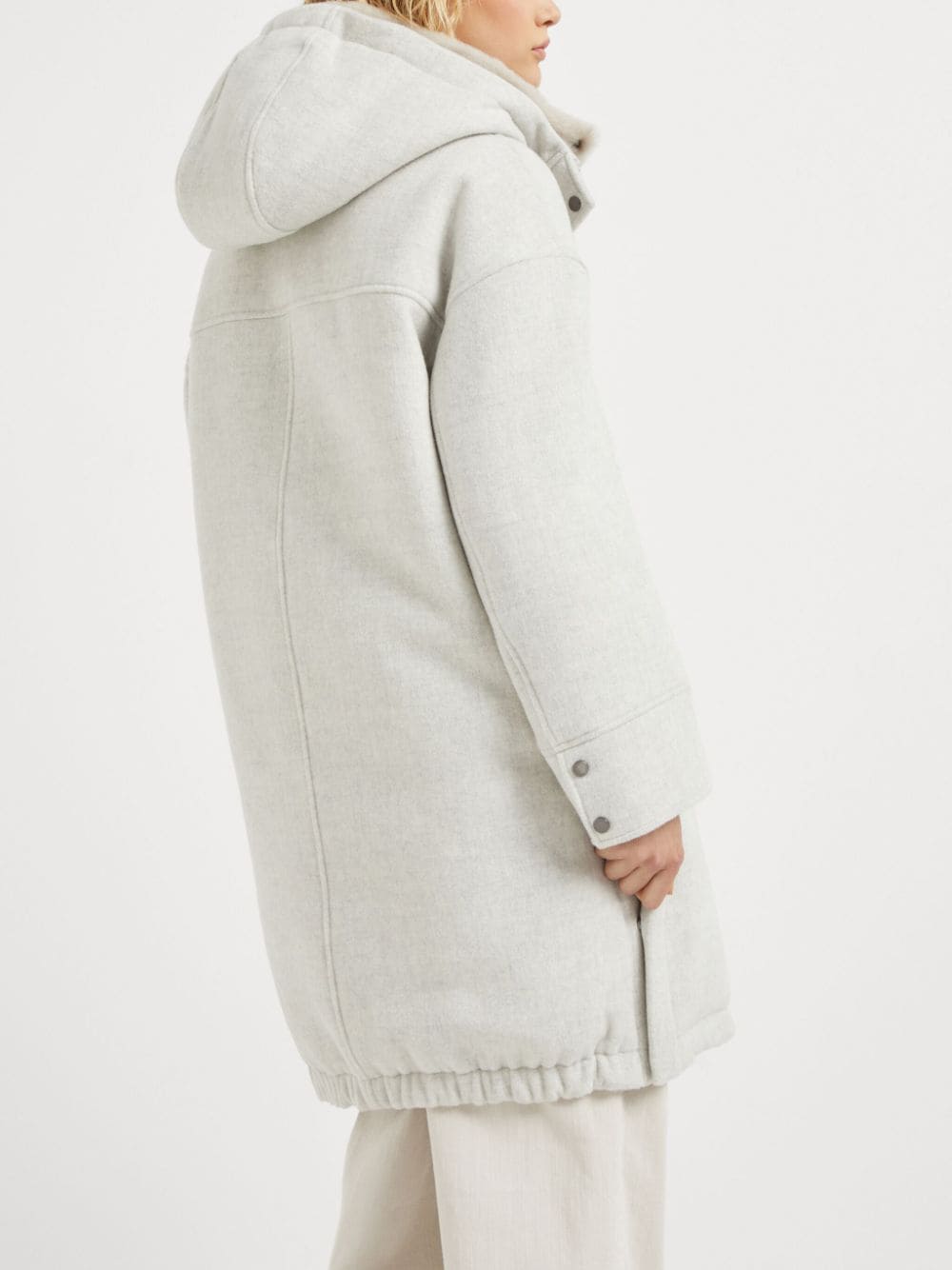 Brunello Cucinelli Coats Light Grey