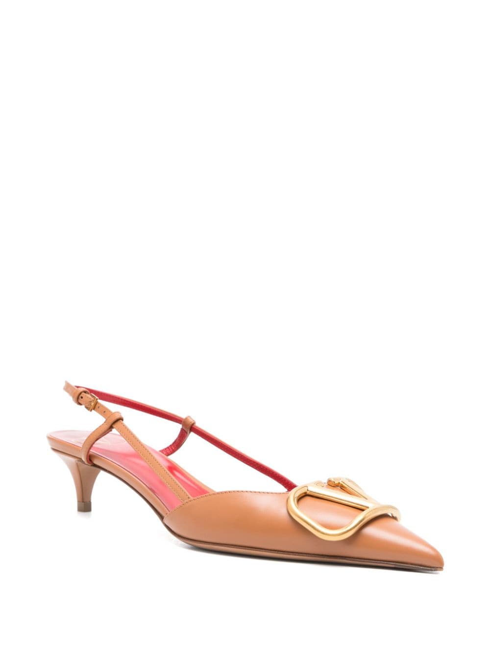 Valentino Garavani With Heel Leather Brown