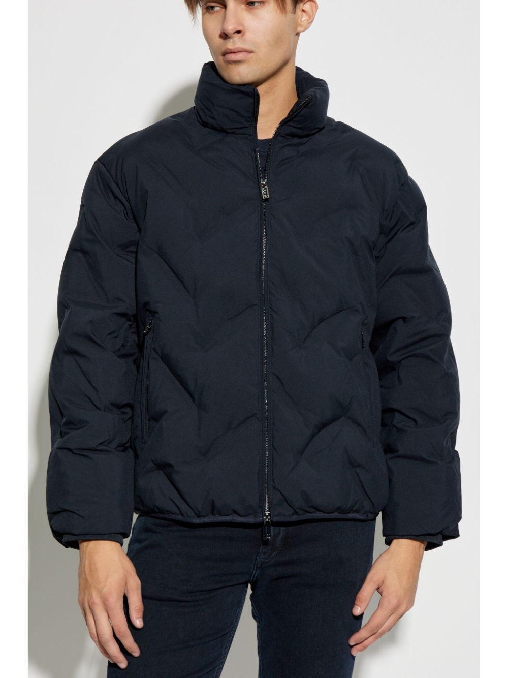 Emporio Armani Coats Blue