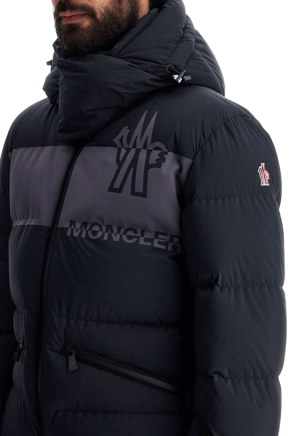 Moncler Grenoble short down jacket with hood