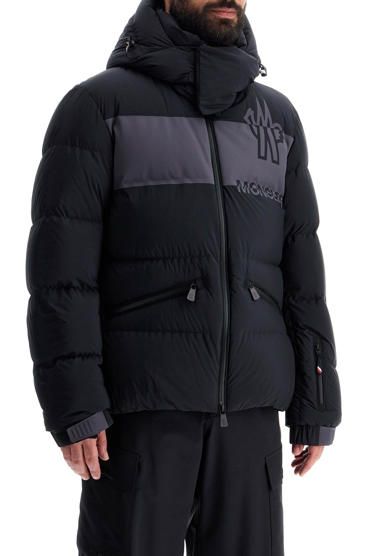 Moncler Grenoble short down jacket with hood