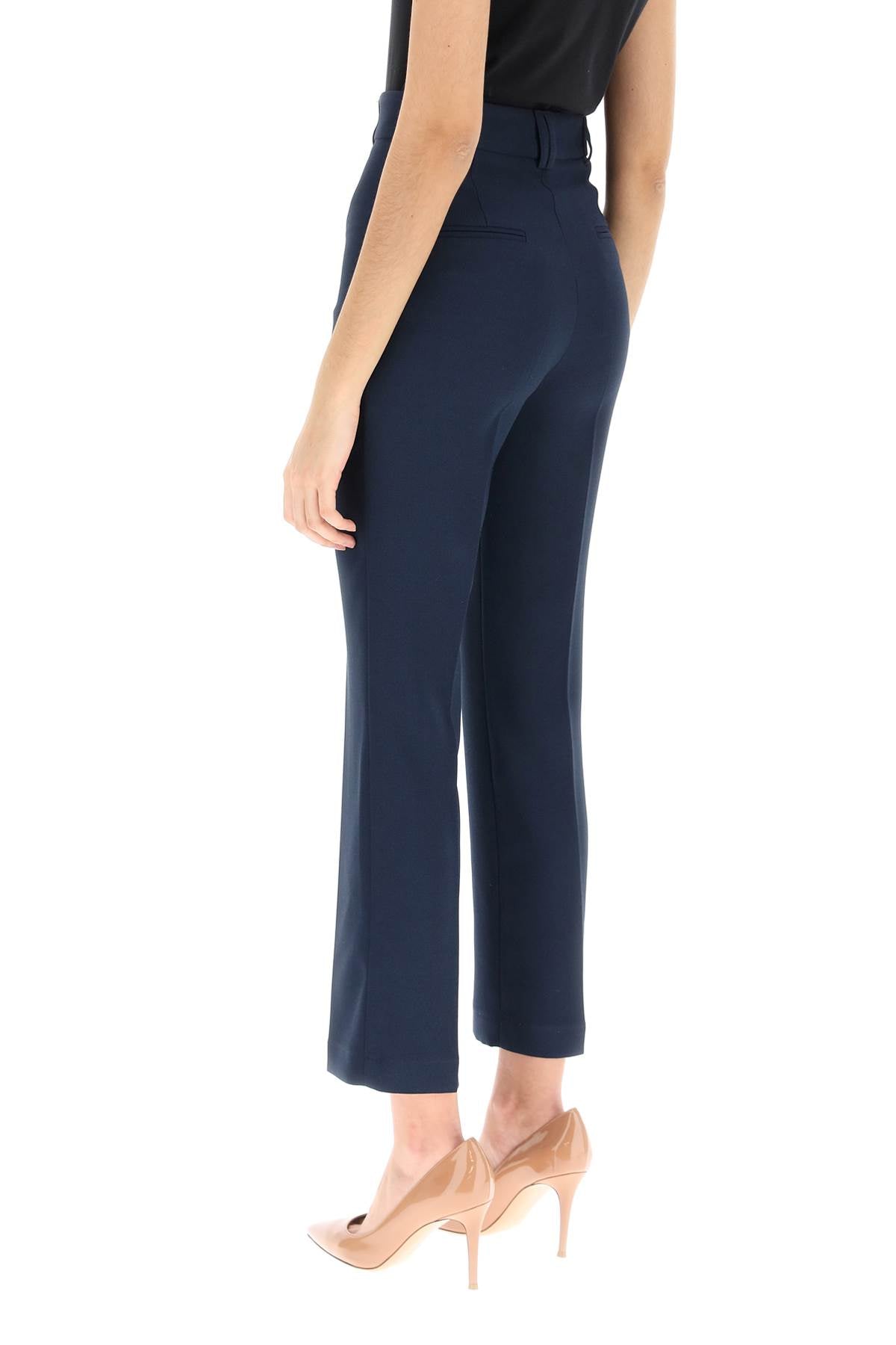 Hebe Studio 'Loulou' Cady Trousers   Blue