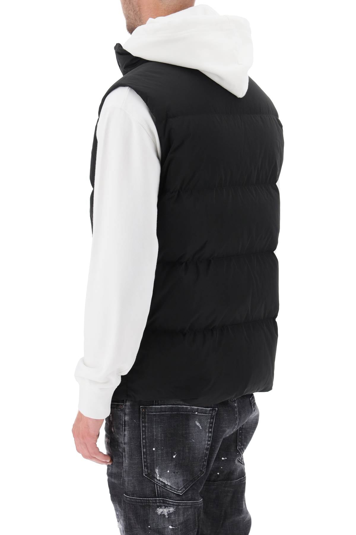 Dsquared2 Quilted Down Vest   Black