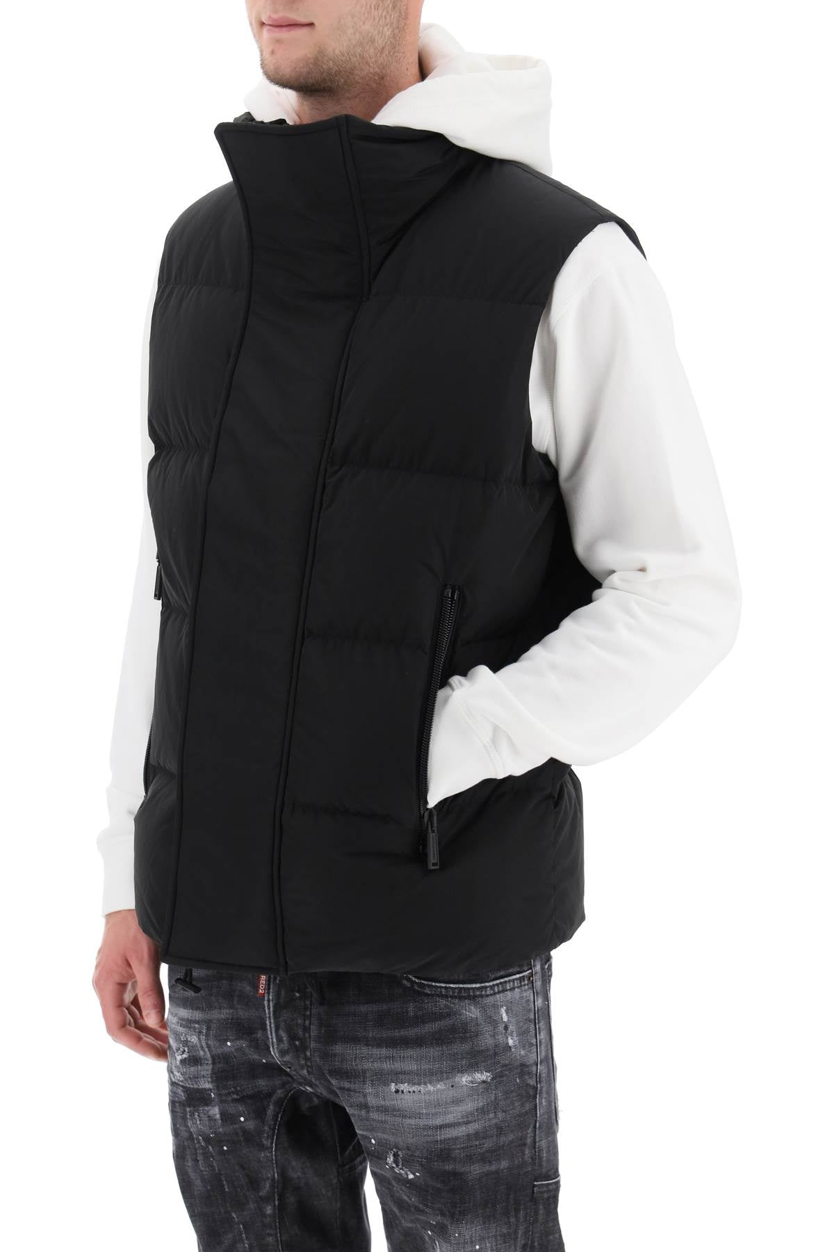 Dsquared2 Quilted Down Vest   Black