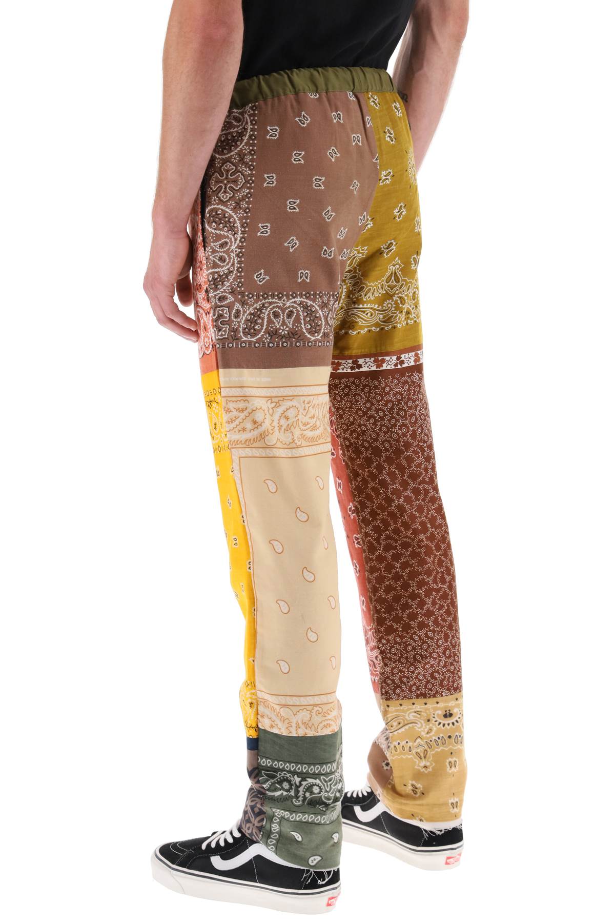 Children Of The Discordance Bandana Patchwork Pants   Brown