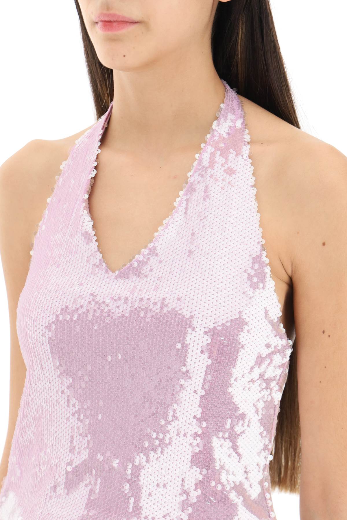 Rotate Sequins Top   Purple