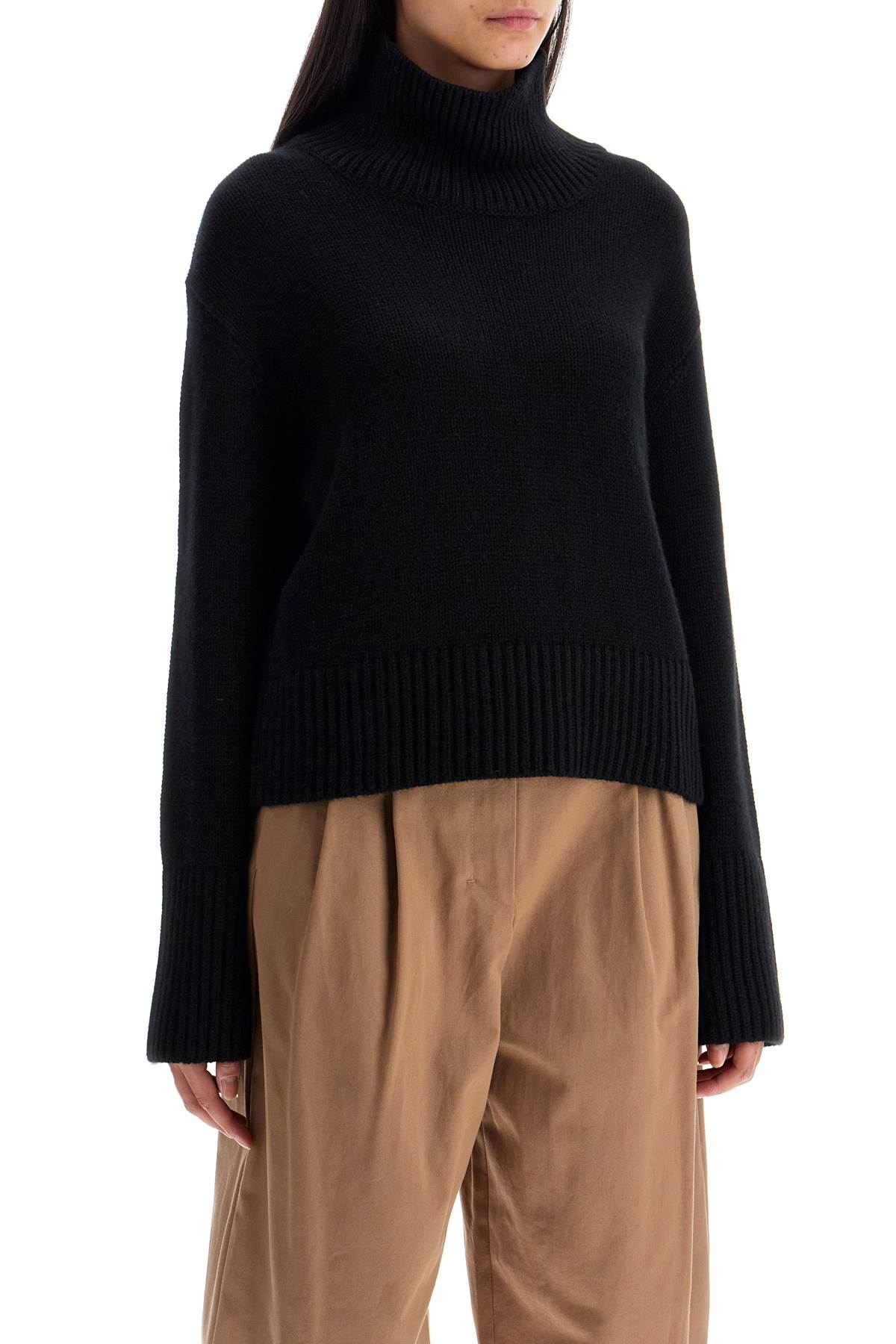 Lisa Yang high-necked fleur sweater