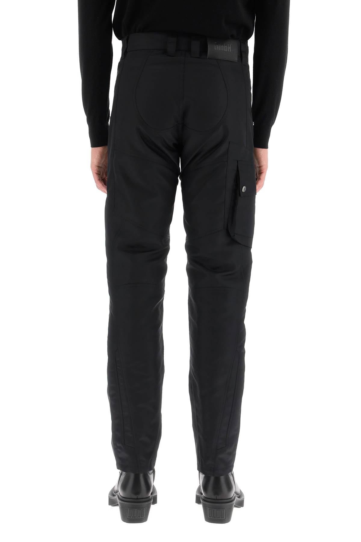 Gmbh 'Asim' Nylon Biker Trousers   Black