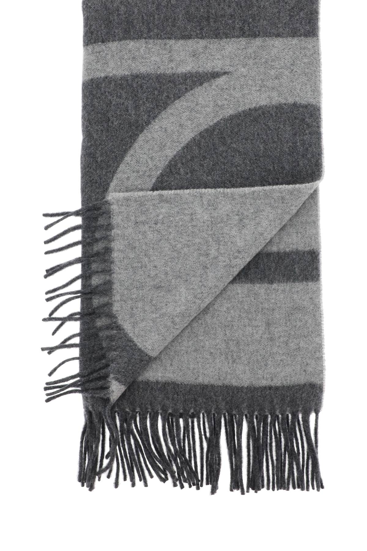 Toteme monogram jacquard wool scarf