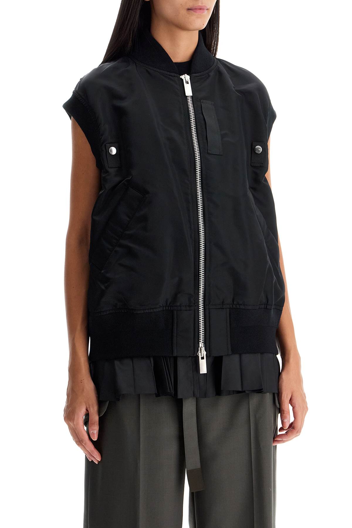 Sacai layered nylon vest for outdoor