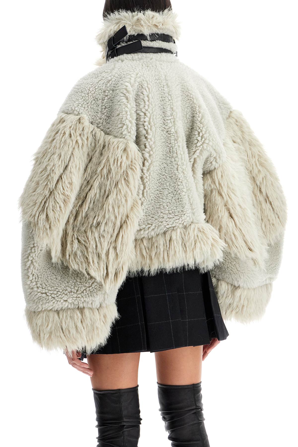 Sacai shearling effect bl