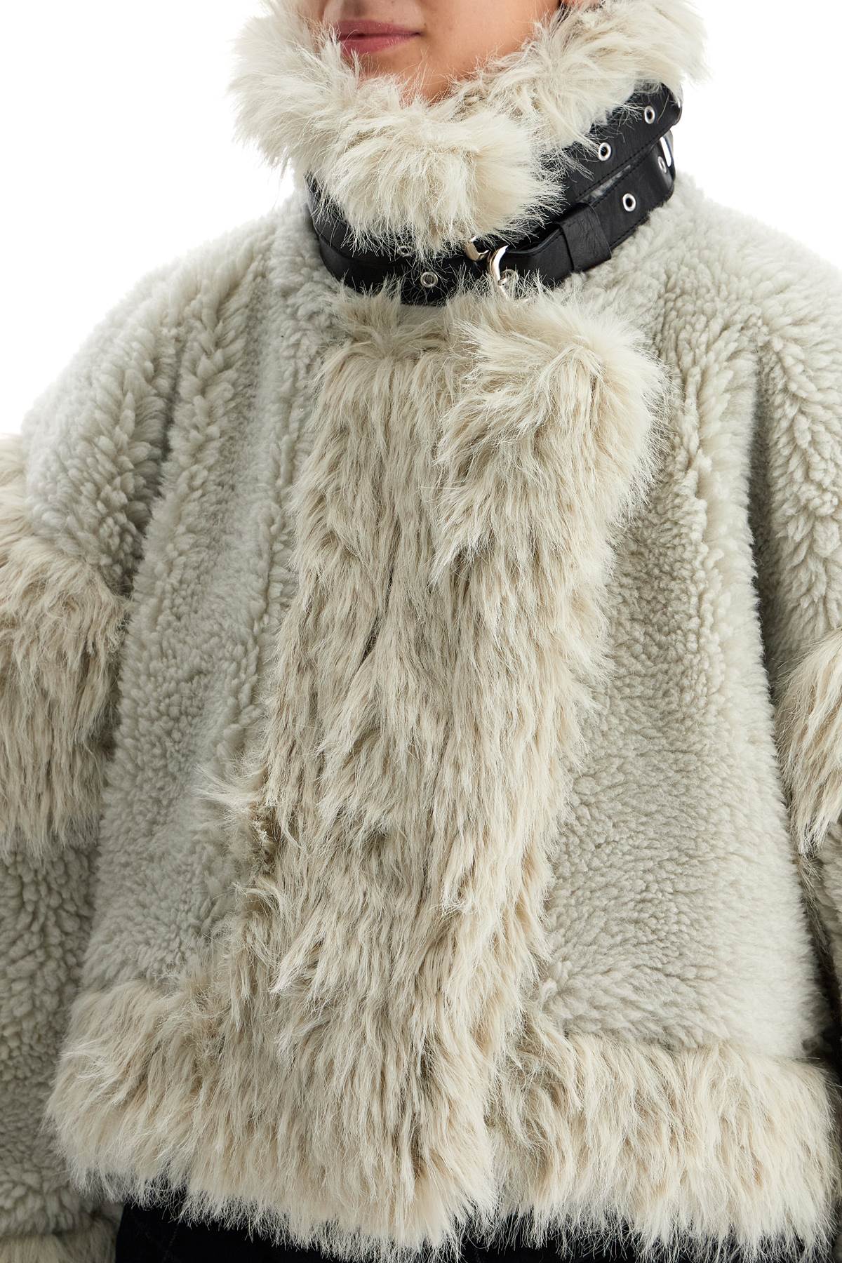 Sacai shearling effect bl