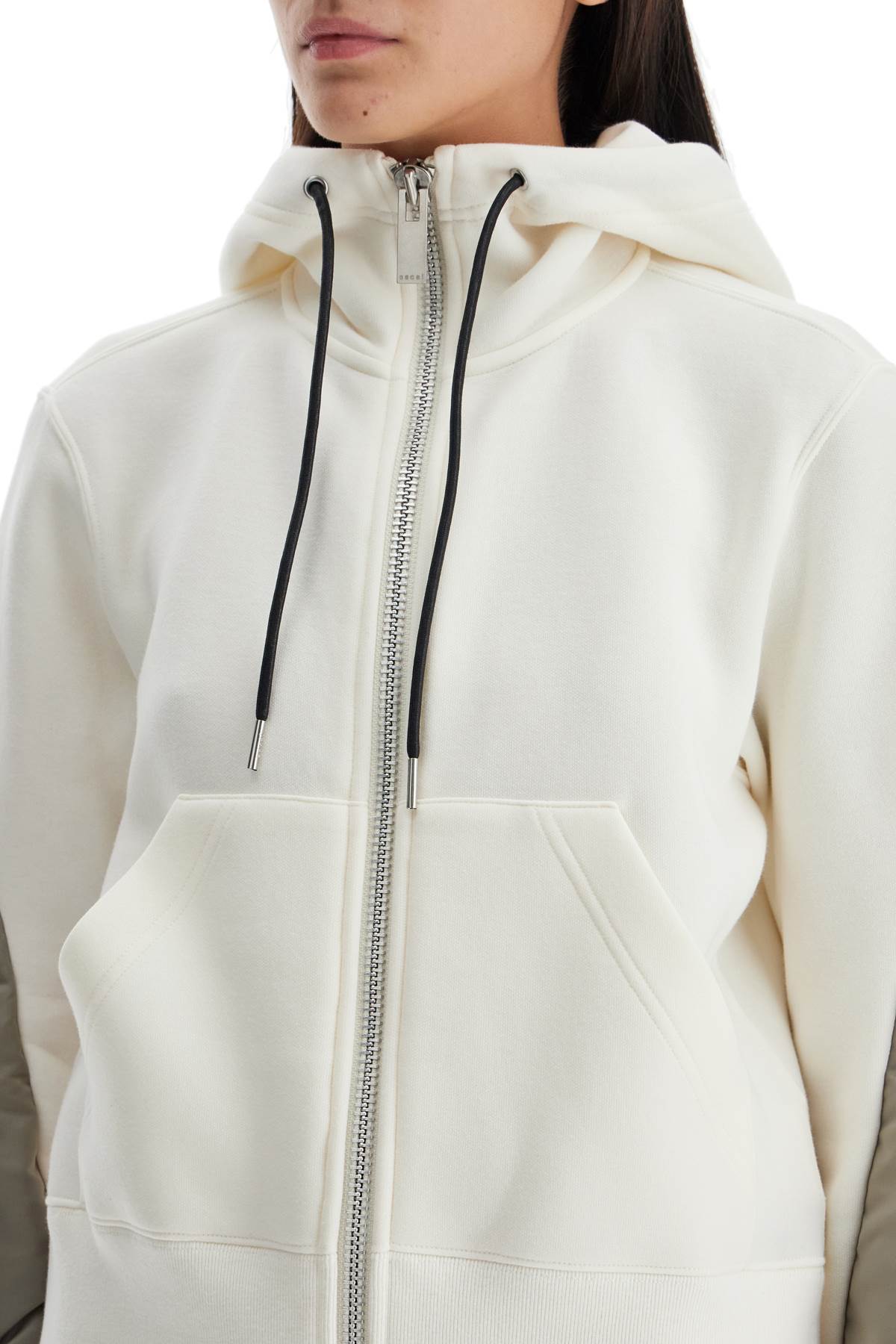 Sacai hooded sweatshirt with zipper