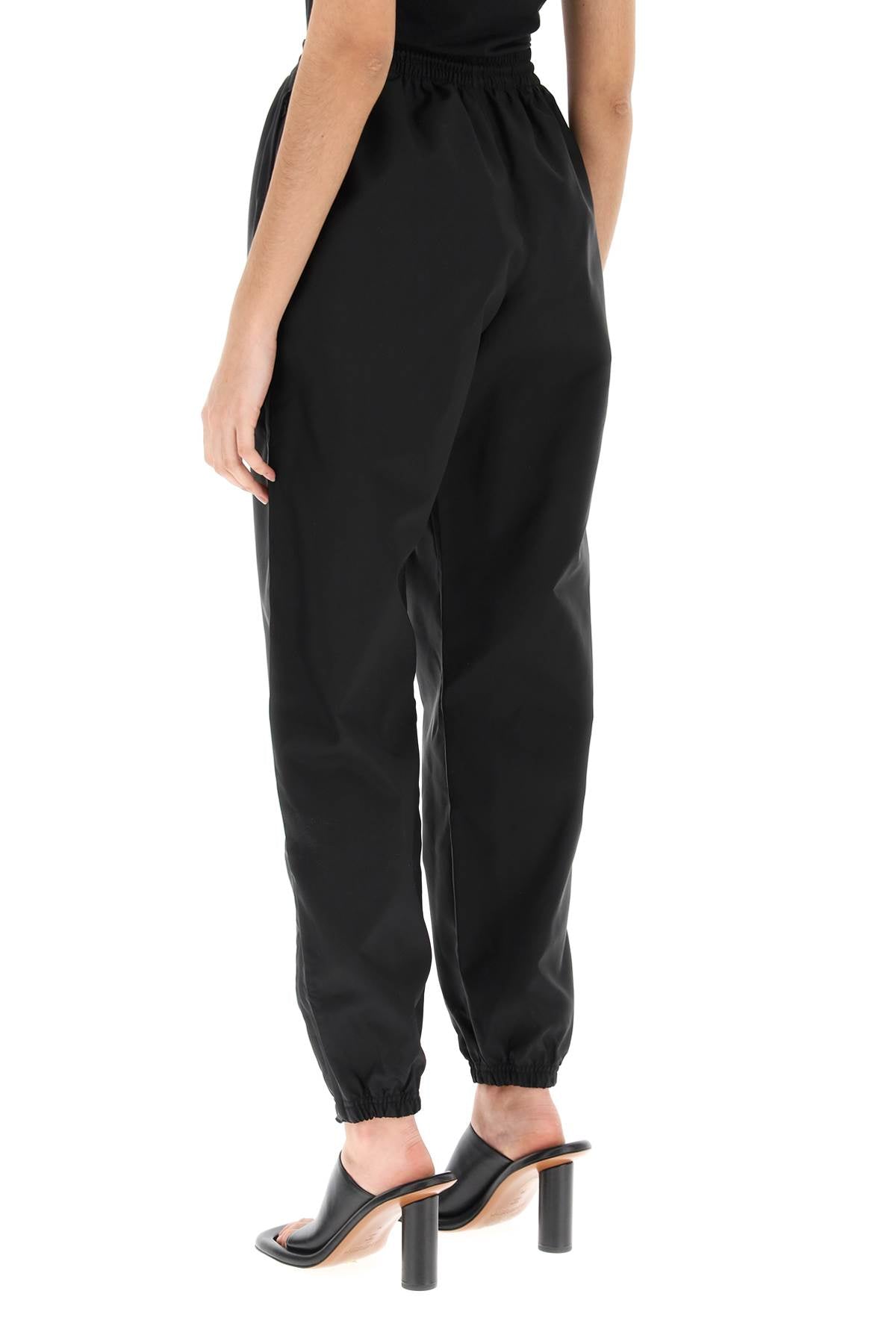 Wardrobe.Nyc High Waisted Nylon Pants   Black