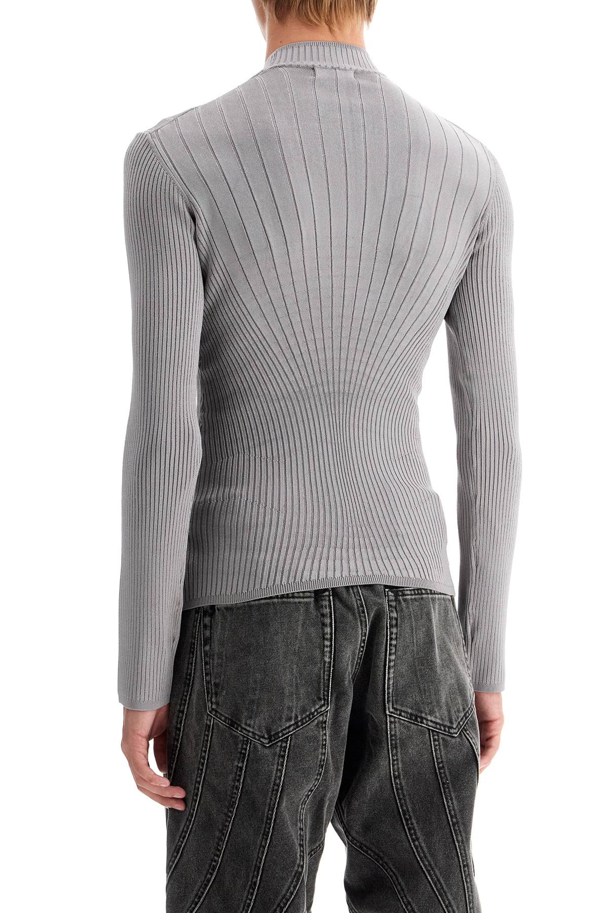 Mugler fitted long-sleeved top