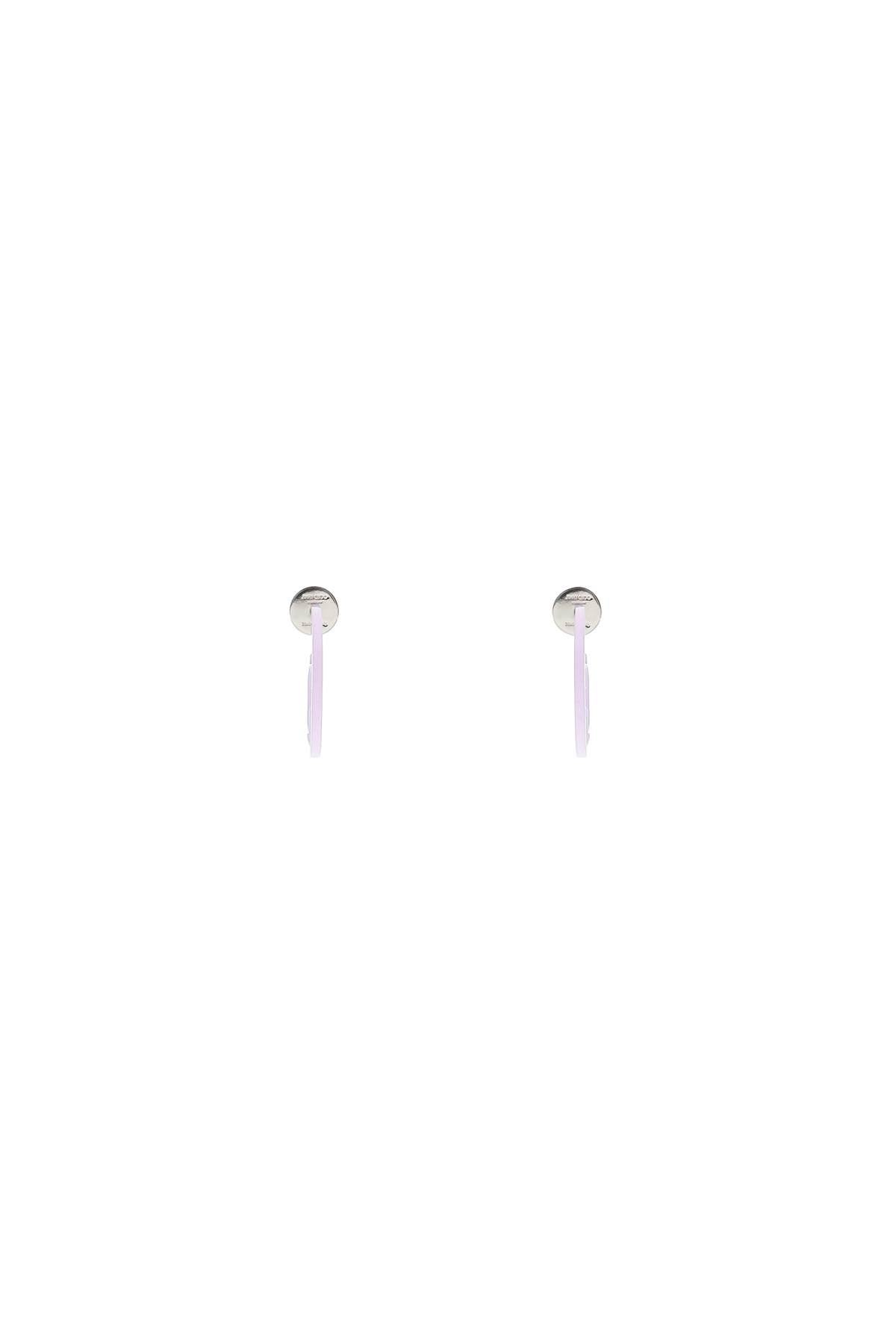 Jimmy Choo 'Jc Monogram Hoops' Earrings   Purple